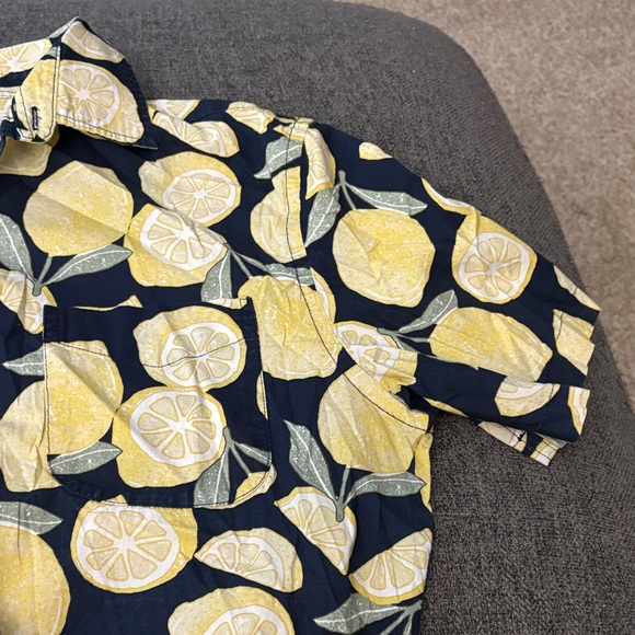 Old Navy Lemon Patterned Navy Shirt - Picture 3 of 3